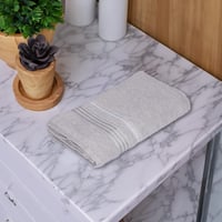 منشفة قطن روسالين مقاس كبير 90*150 - رصاصي