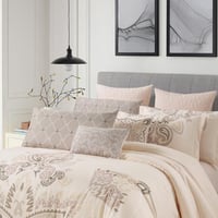 مفرش صيفي مزدوج 10 قطع - ريفيرا - كريمي غامق رملي