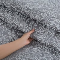 مفرش صيفي فاخر كوين جاكار مطرز 8 قطع – أورليا Aure...