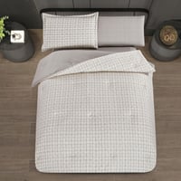 مفرش قطن صيفي مفرد ونص ٤ قطع - نولين -بيج - رمادي