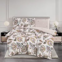 مفرش قطن صيفي مفرد ونص 4 قطع - فاليريا - كريمي - ب...