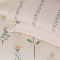 مفرش صيفي مفرد ونص 8 قطع - مارجو -كريمي غامق