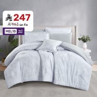 مفرش صيفي مزدوج وجهين ٧ قطع - اوركا - رصاصي - رماد...