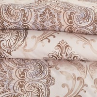 مفرش صيفي مفرد ونص وجهين 4 قطع - سيلون - بيج غامق...