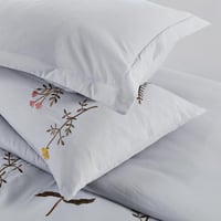 مفرش صيفي مفرد ونص مطرز فاخر 6 قطع - غراتسيا - رصا...