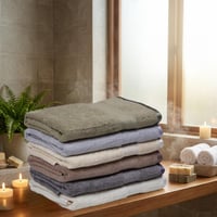 منشفة قطن - سيرانو - مقاس وسط - 140*70 -متعدد الأل...