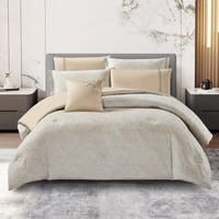 مفرش صيفي كوين تنسيل قطن 300 غرزة + مخدة هدية