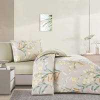 مفرش قطن صيفي مفرد ونص 4 قطع - فاليريا - بيج