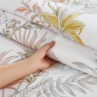 مفرش صيفي مفرد ونص 4 قطع - ليتون - عاجي - بيج