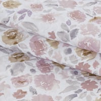 مفرش صيفي مزدوج حشوة مضغوطه 6 قطع - لونيا- ابيض -...