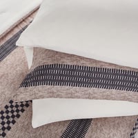 مفرش صيفي مزدوج وجهين ٧ قطع - اوركا - بيج - كريمي