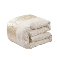 مفرش صيفي مزدوج جاكار 7 قطع - اوريانا -بيج غامق