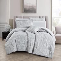 مفرش صيفي مزدوج وجهين ٧ قطع - اوركا - رمادي - رصاص...