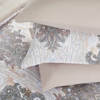 مفرش صيفي مزدوج وجهين ٧ قطع - اوركا -ابيض - بيج