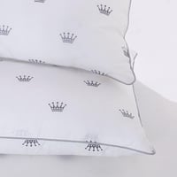 مفرش صيفي كوين تنسيل قطن 300 غرزة + مخدة هدية