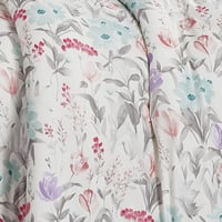 مفرش قطن صيفي مفرد ونص ٤ قطع - نولين -سكري - زهري