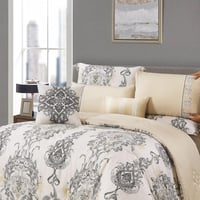 مفرش صيفي مزدوج من قماش التنسيل 8 قطع - ايليثيا -ك...