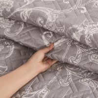 مفرش صيفي مفرد ونص حشوة مضغوطه 4 قطع - افروديت - ر...