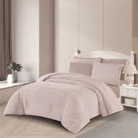 مفرش شتوي مزدوج مخمل فرو 6 قطع - اورنيلا - كريمي -...