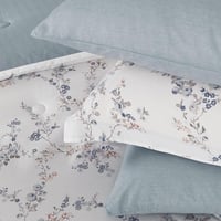 مفرش قطن صيفي مقاس كوين 8 قطع - نوفارين - ابيض - ر...