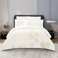 مفرش قطن مطرز حشوة متحركة صيفي مزدوج 9 قطع - لينوف...