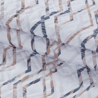 مفرش صيفي مزدوج حشوة مضغوطه 6 قطع - لونيا - ابيض -...