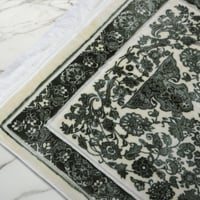 سجادة صلاة تركي اكريليك – طيبة - اخضر - كريمي