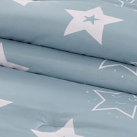 مفرش صيفي مفرد ونص 4 قطع - اديلين - ازرق فاتح - بي...