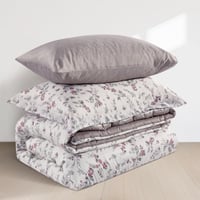 مفرش صيفي مفرد ونص 4 قطع - اديلين - سكري -بيج غامق