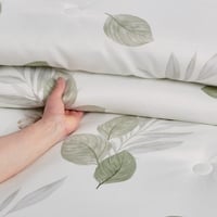 مفرش صيفي مفرد ونص 4 قطع - ليتون - سكري - أخضر