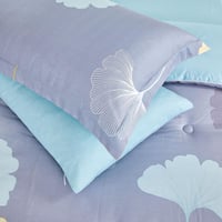 مفرش قطن صيفي مفرد ونص 4 قطع - فاليريا -رمادي - سم...