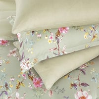 مفرش قطن صيفي مفرد ونص 4 قطع - فاليريا - اخضر - بي...