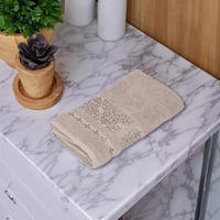 منشفة قطن اجاتا مقاس 90*150 - بيج غامق