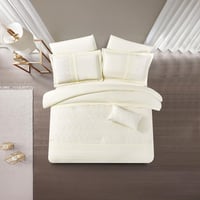 مفرش صيفي مزدوج مطرز مزين بالدانتيل 7 قطع - ايسولد...