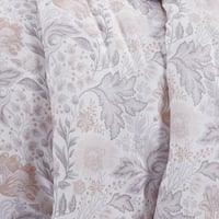 مفرش صيفي مقاس كوين وجهين ٧ قطع - فيفيا - ابيض - ر...