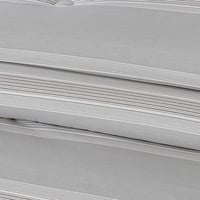 مفرش قطن صيفي مزدوج 8 قطع - زافيرا -رصاصي - اوف وا...