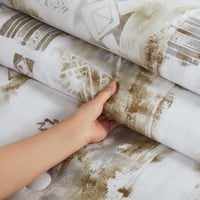 مفرش صيفي مزدوج وجهين ٧ قطع - اوركا - رمادي - رصاص...