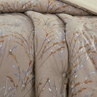 مفرش قطن صيفي مفرد ونص 4 قطع - فاليريا - بني - كري...