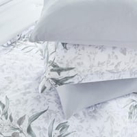 مفرش صيفي مفرد ونص وجهين 4 قطع - سيلون - ابيض - رص...