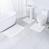 طقم سجاد حمام 4 قطع - امارا - كريمي