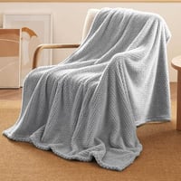 بطانية مخمل محفور لافيتا 200 × 230 - رصاصي