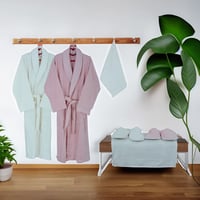 طقم روب استحمام تركي 8 قطع - ميليسا - لحمي - سكري