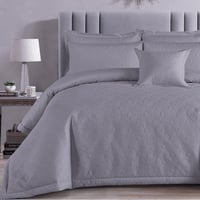 مفرش صيفي مفرد ونص 6 قطع - كارلين - بلون رصاصي