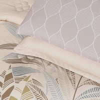 مفرش صيفي مفرد ونص 8 قطع - مارجو - بيج غامق