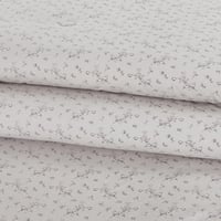 مفرش قطن صيفي مزدوج 8 قطع - زافيرا - رمادي