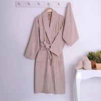 طقم روب تركي 4 قطع - بيرلا - بيج