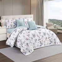 مفرش صيفي مفرد ونص مضغوط 4 قطع - حشوة خفيفة -لوريا...