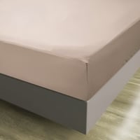 شرشف قطن مزدوج 3 قطع - بيج