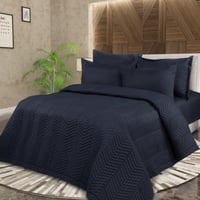 مفرش صيفي مزدوج مضغوط 6 قطع - فيلادلفيا - ازرق