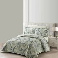 مفرش صيفي مفرد ونص مضغوط 4 قطع - حشوة مضغوطة خفيفة...